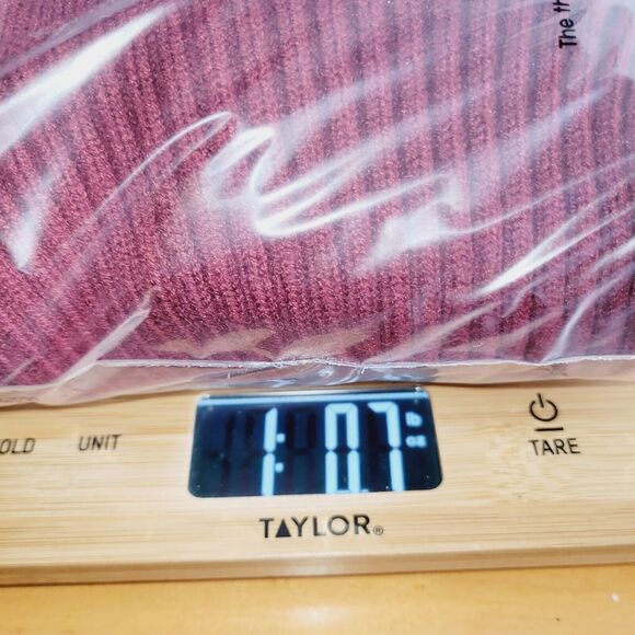 The Drop Lucyswhims Sweater Large Red Side Button Turtleneck Cropped Balloon - Picture 12 of 12